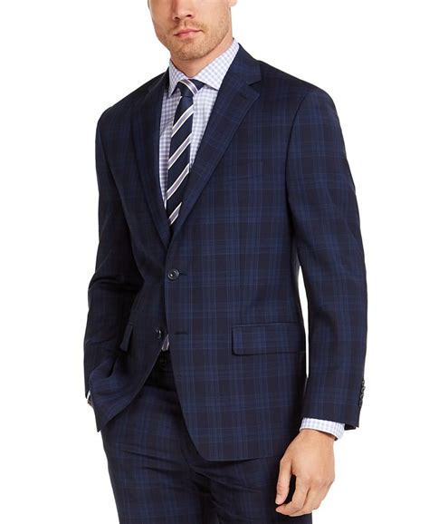 michael kors blue plaid suit|michael kors suits for sale.